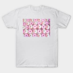 Pink and White Frosted Donut T-Shirt